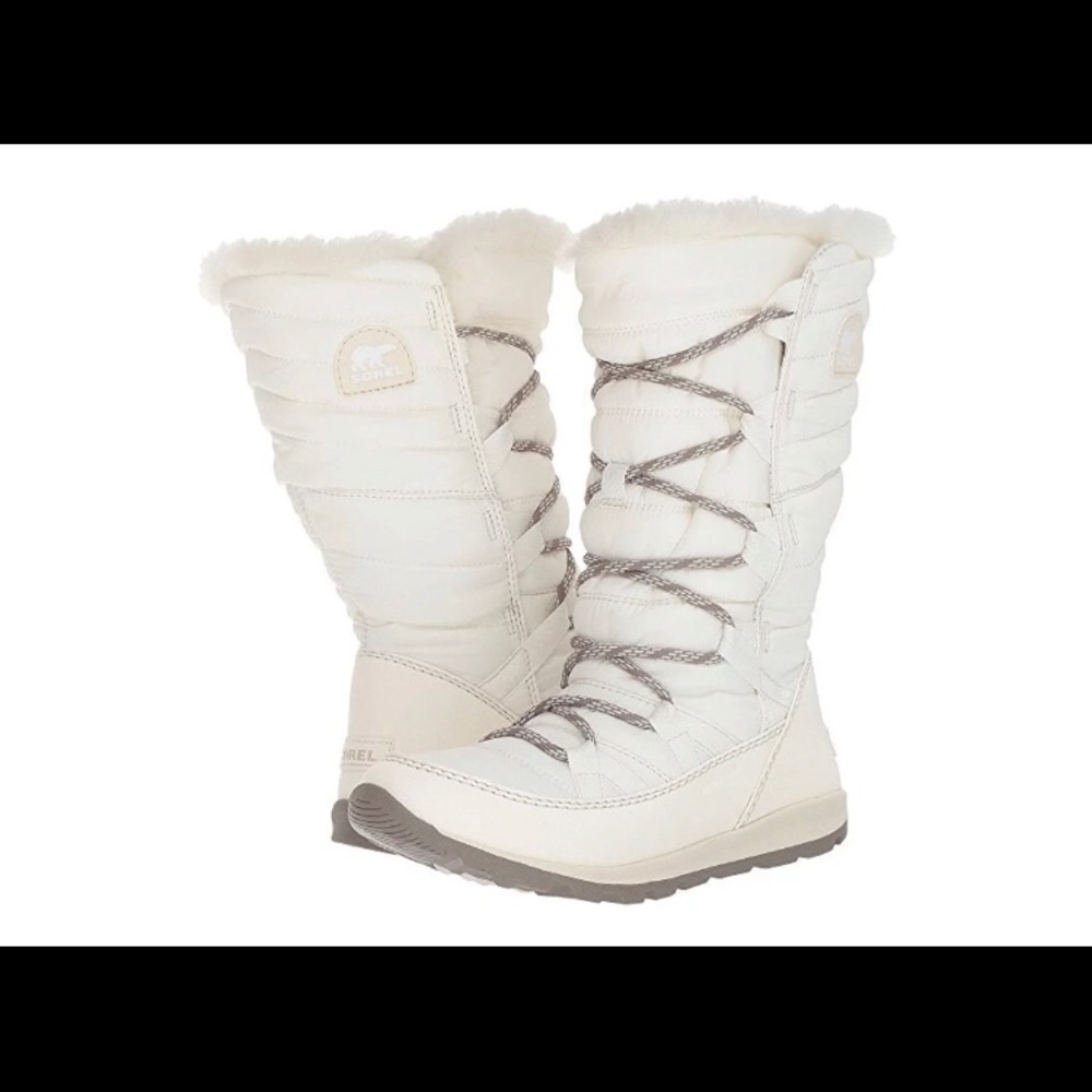 NWT Sorel Whitney Lace Sea Salt Boots